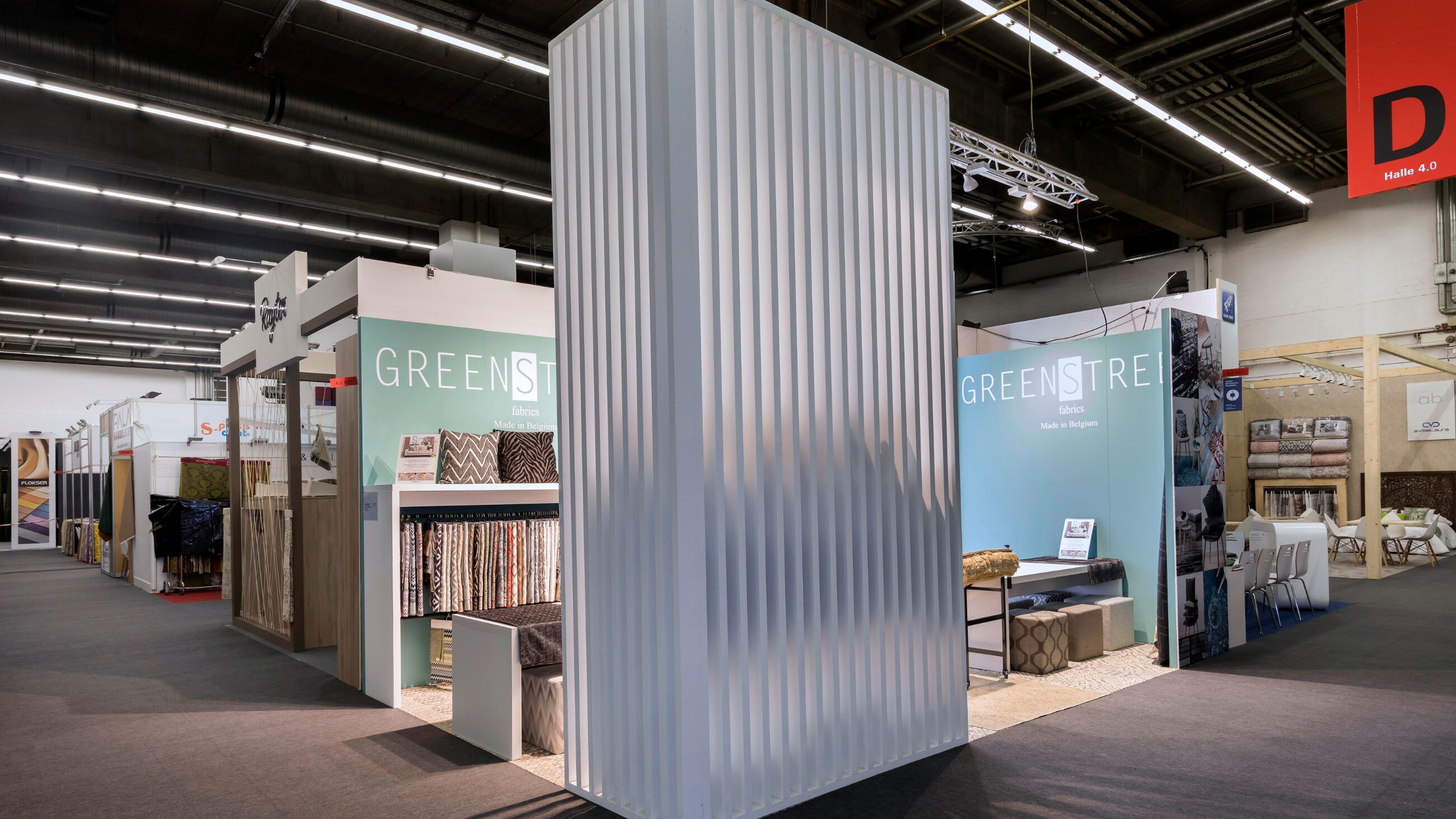 Greenstreet Fabrics Heimtex Frankfurt 2018 - Standenbouw Guido Goethals